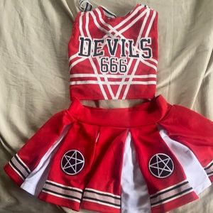 Devils 666 cheerleader costume